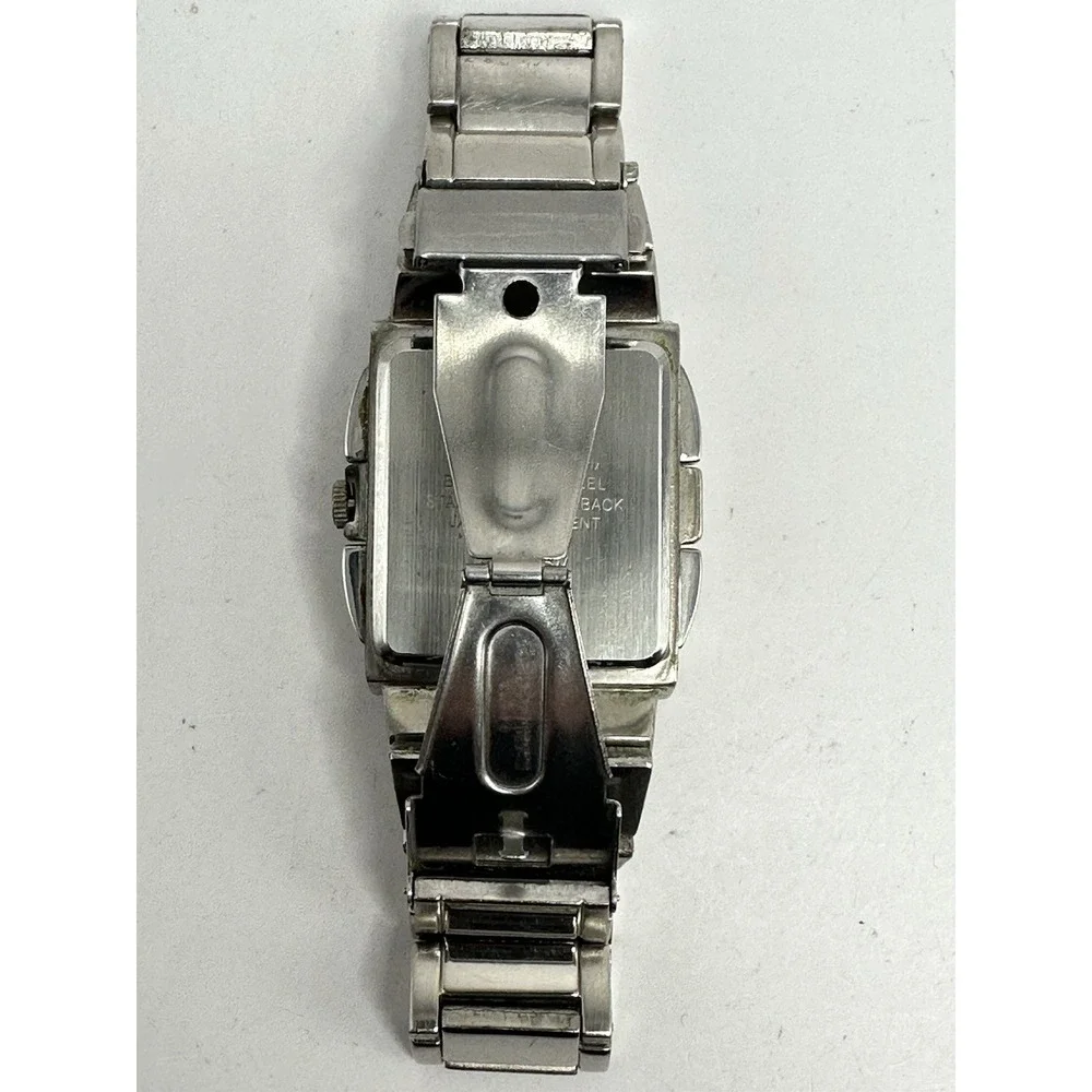 George‎ GEO22940W Mens Tank Watch New Battery 34MM 8
